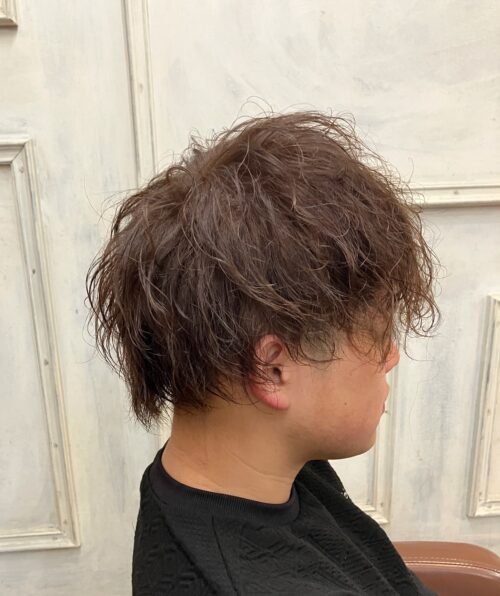 パーマヘアにカラー