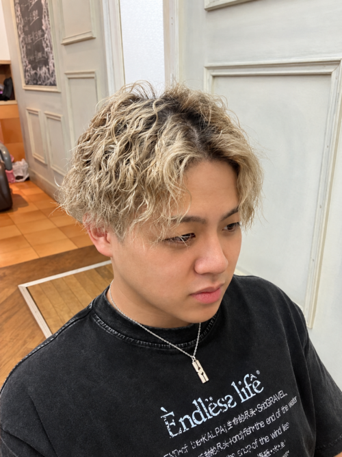 メンズスパイラルパーマ
